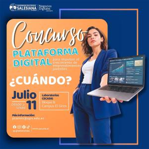 Afiche del Concurso: Plataforma digital